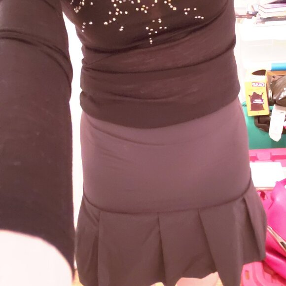 Studio Gang Deborah Korosec Black Bubble Mini Skirt Size Small - Picture 1 of 4